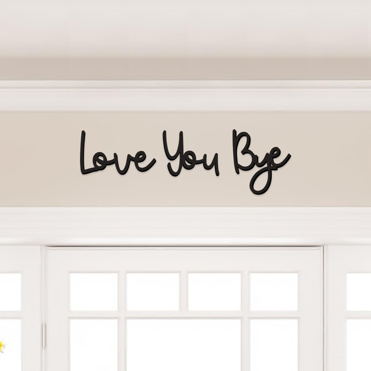 Home Decor Y2K - Aşk Bye ahşap işareti ev dekor