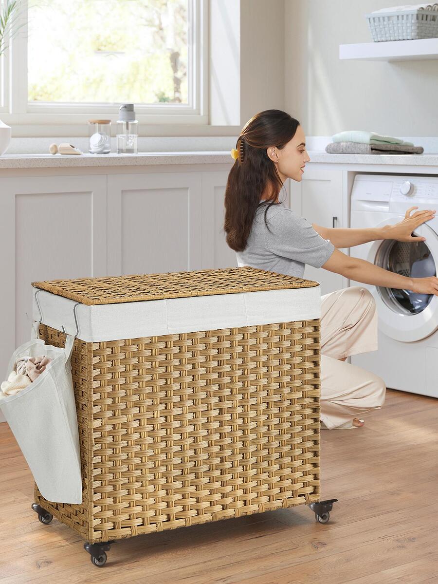 Kapaklı Çamaşır Sepeti, 42,3 G - Rattan Plant Basket incelemesi ve fiyatı