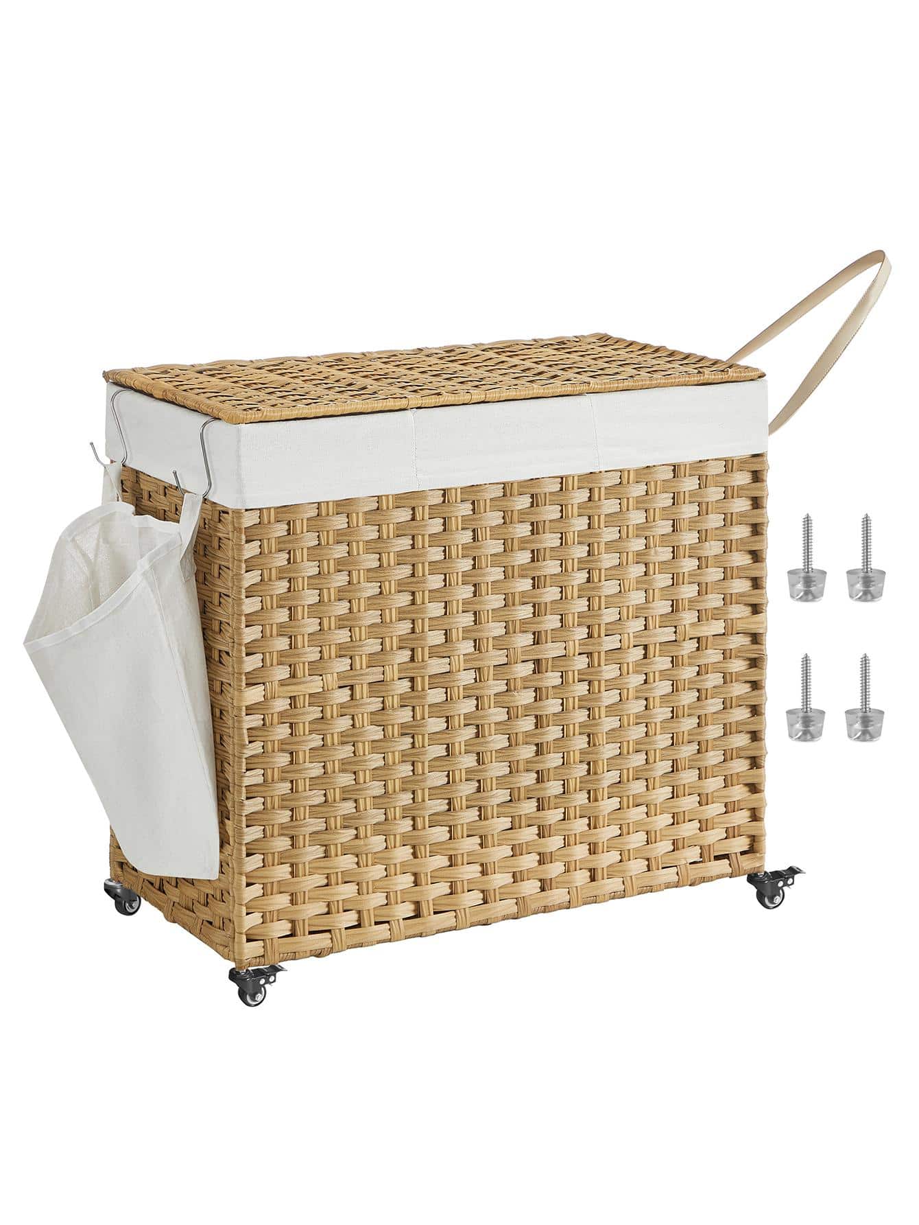 Kapaklı Çamaşır Sepeti, 42,3 G - Rattan Plant Basket incelemesi ve fiyatı