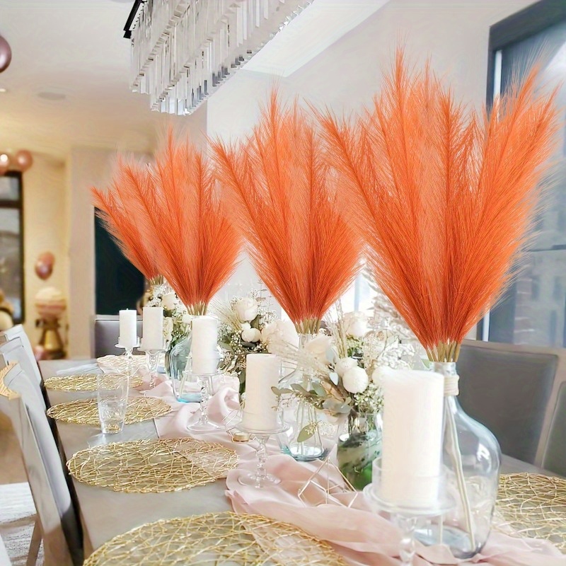 10 adet Canlı Turuncu Pampas Ç - Pampas Grass Decor incelemesi ve fiyatı